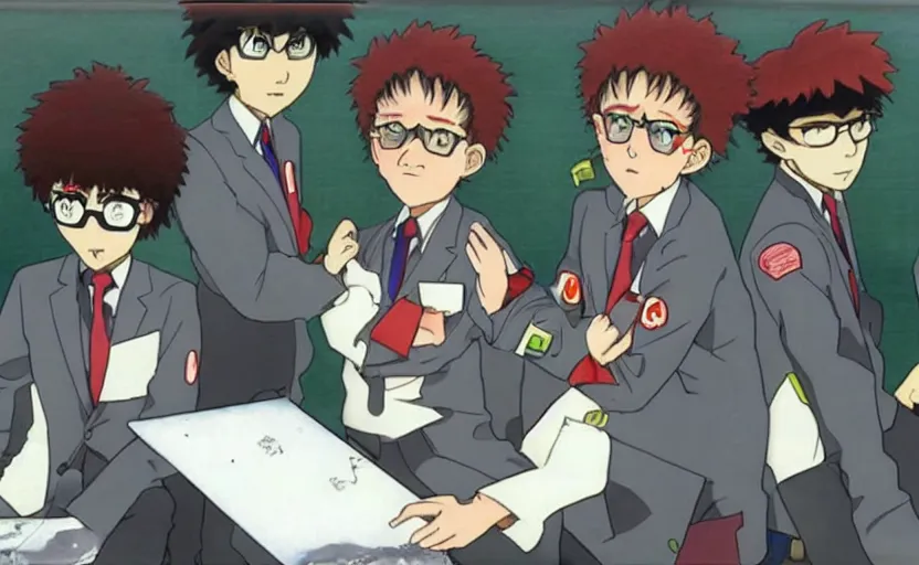 Image similar to Dr. Steve Brule in Neon Genesis Evangelion