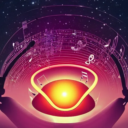 Prompt: what does music look like to aliens