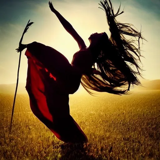 Prompt: absolutely stunning beautiful virgin dancing in summer field in dramatic lighting, perfectly made by Greg Rutkowski, indentical beautiful eyes, perfect beautiful hands, perfect beautiful body, dramatic shadows, dramatic details, dramatic zoom, dramatic closeups, dramatic portrait , dramatic lenses, dramatic GFX, dramatic everything, trendind everywhere, dramatic national geographic award winning, dramatic digital art