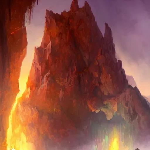 Prompt: a painting of a glowing gem filled cave 4k detailed ross tran gurney frank frazetta skeeva gal barkan matayosi high fantasy concept key art