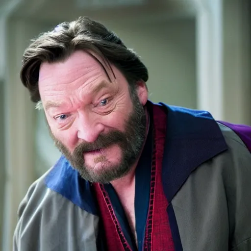 Image similar to stephen root pretending to be dr. strange