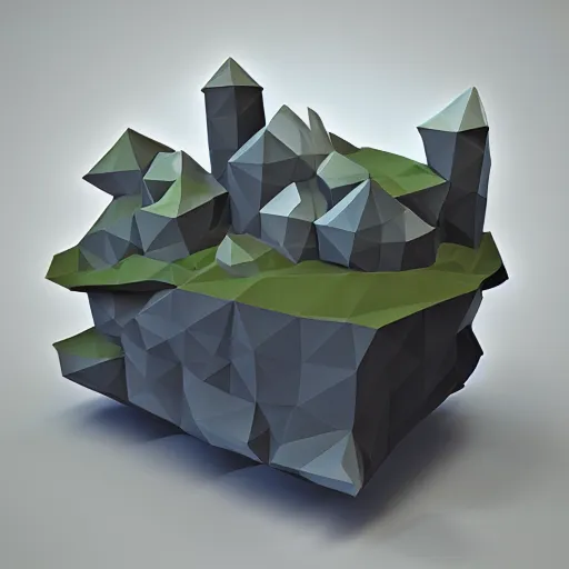 Prompt: hypercasual game 3 d low poly