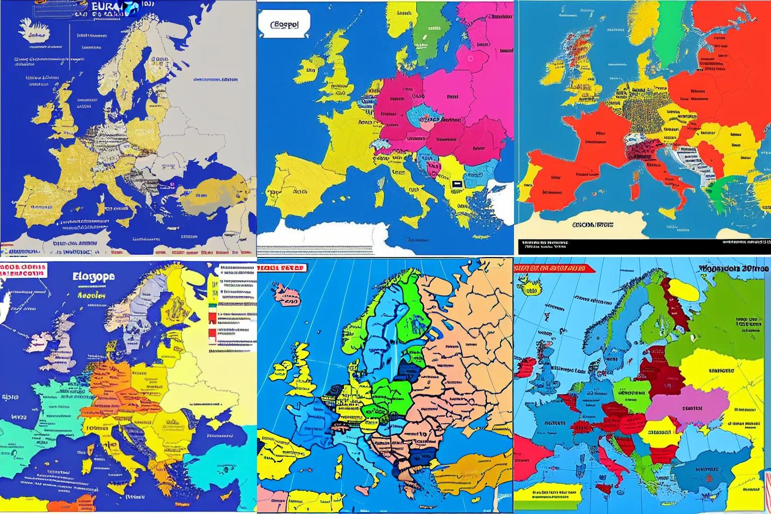 Prompt: map of europe 2032