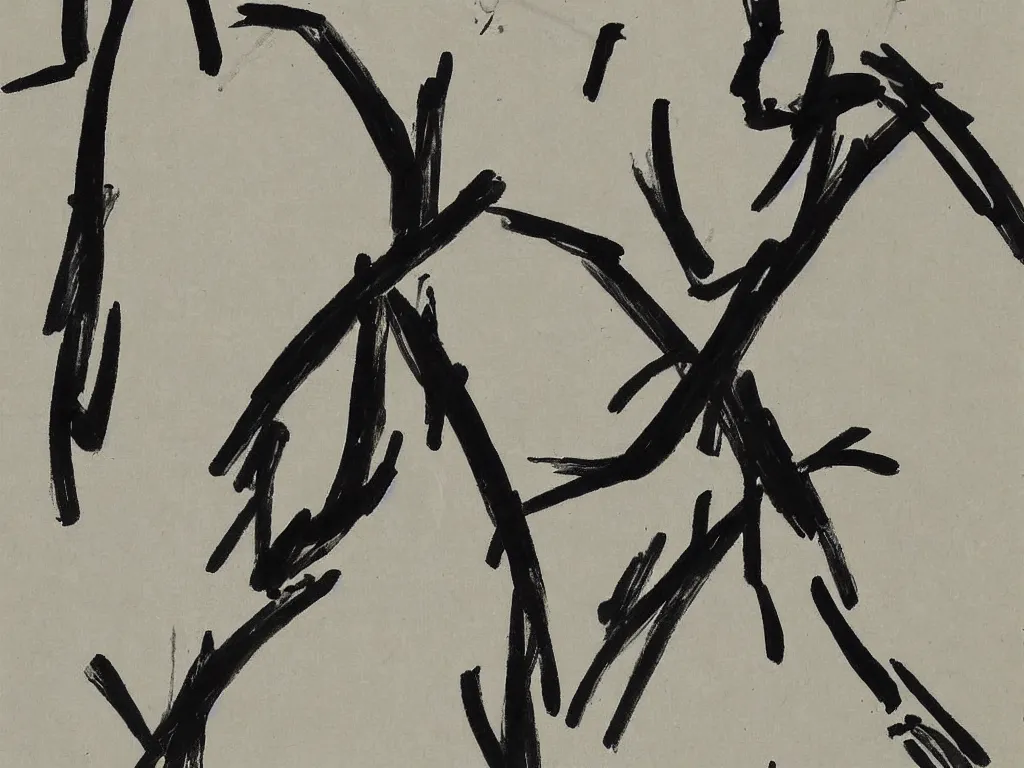 Prompt: painting by qi baishi 齊 白 石