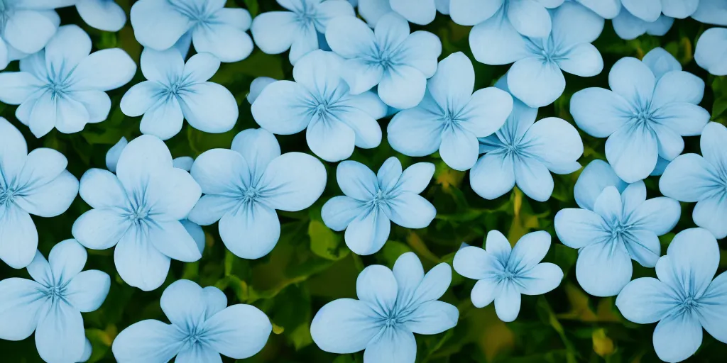 Image similar to minimalistic wallpaper of light blue flowers, minimalistic style
