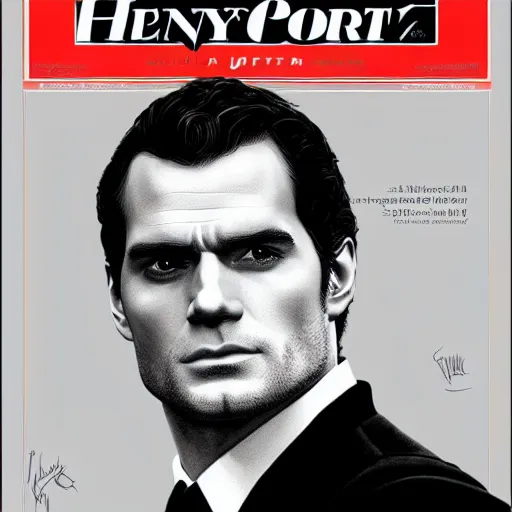 Prompt: henry cavill as james bond, portrait, highly detailed, digital painting, artstation, concept art, sharp focus, illustration, art , style of saturday evening post cover
