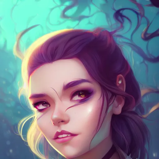 Image similar to a portrait of a beautiful marisa laren, art by lois van baarle and loish and ross tran and rossdraws and sam yang and samdoesarts and artgerm, digital art, highly detailed, intricate, sharp focus, trending on artstation hq, deviantart, unreal engine 5, 4 k uhd image