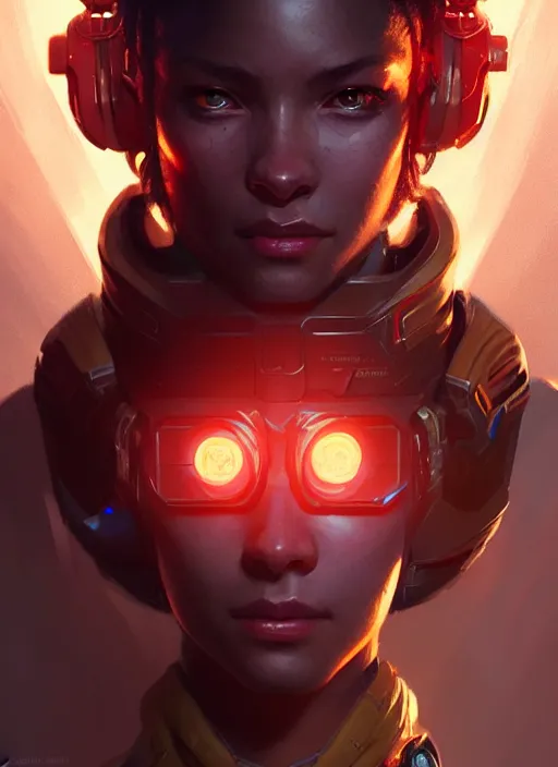 Image similar to portrait of apex legends, intricate, elegant, glowing lights, highly detailed, digital painting, artstation, concept art, smooth, sharp focus, illustration, art by artgerm and greg rutkowski