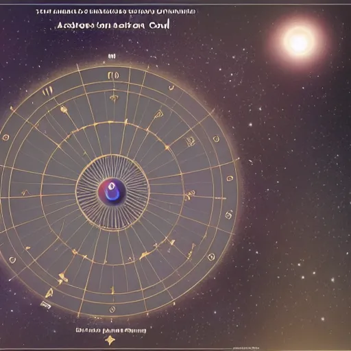 Prompt: astrological diagram and gnostic control panel moon phase diagram showing that we are all doomed by jessica rossier