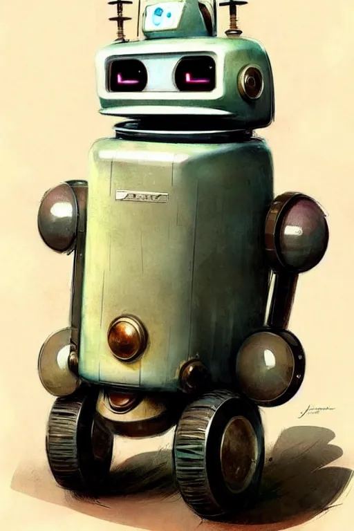 Image similar to ( ( ( ( ( 1 9 5 0 s retro future android robot towtruck. muted colors., ) ) ) ) ) by jean - baptiste monge,!!!!!!!!!!!!!!!!!!!!!!!!!