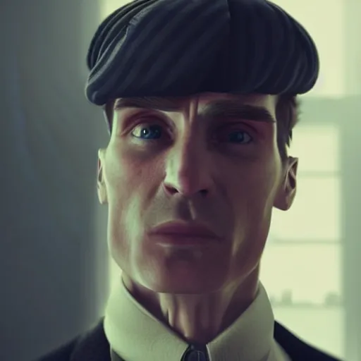 Prompt: ultra realistic portrait of Thomas Shelby from Peaky Blinders, detailed, real life , well designed, 8K 3D,