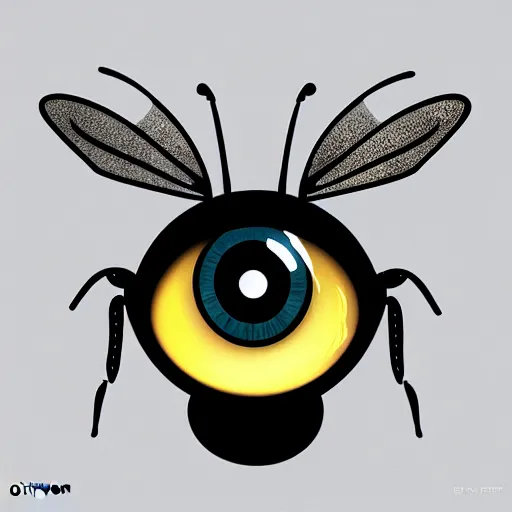 Prompt: photograph of cute bee with big - head googly - eyes, portrait, hyperdetailed, artstation, cgsociety, 8 k, by tangerine dream