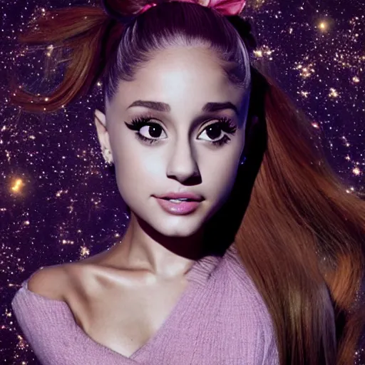 Image similar to beutiful ariana grande in the style of surrealism 8 k