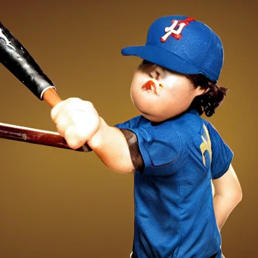 Prompt: An angry baseball player destroying the Hope Diamond with her baseball bat