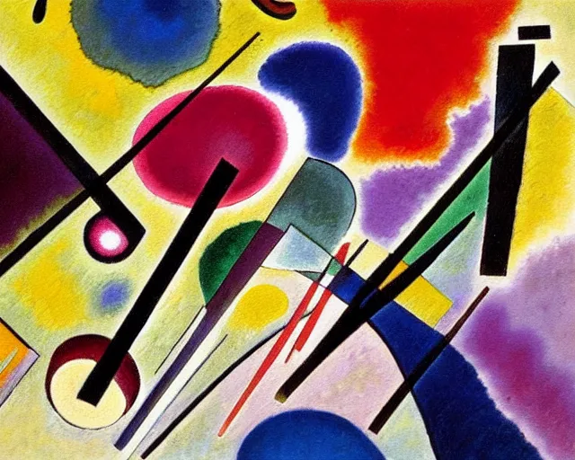 Image similar to a painting by kandinsky