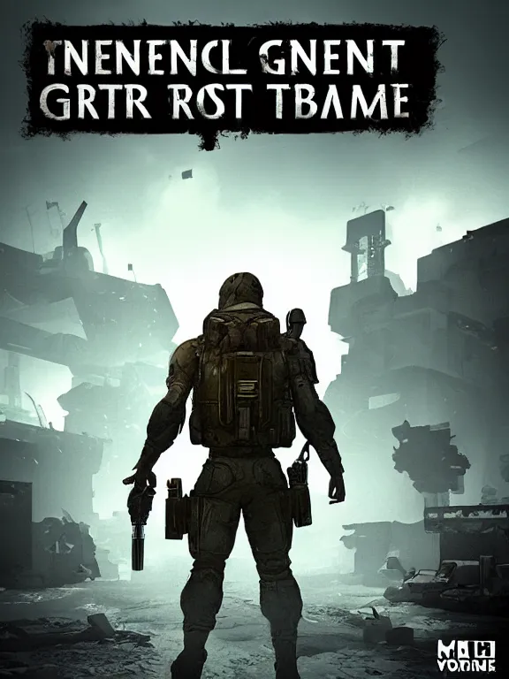 Image similar to generic grimdark first person shooter video game box art