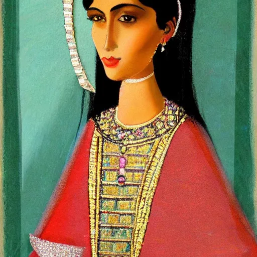 Image similar to Portrait of a Persian Princess who is an architect, beautiful princess