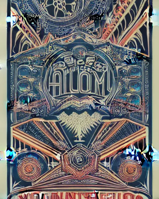 Image similar to avalon ballroom poster art by victor moscoso, hd vector art, award winning on behance, t shitd design, sticker, holographic, geometric design