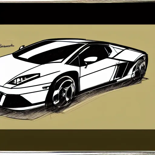 Learn How to Draw Lamborghini Centenario Side View Sports Cars Step by  Step  Drawing Tutorials