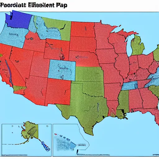 Prompt: us presidential election map