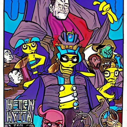 Image similar to hexen beyond heretic as a 9 0's cartoon