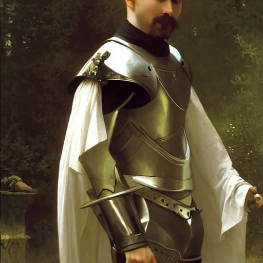 Prompt: Knight by William Adolphe Bouguereau W 1024