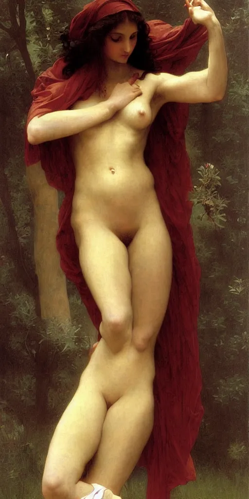 Image similar to The sorceress, painted by William-Adolphe Bouguereau