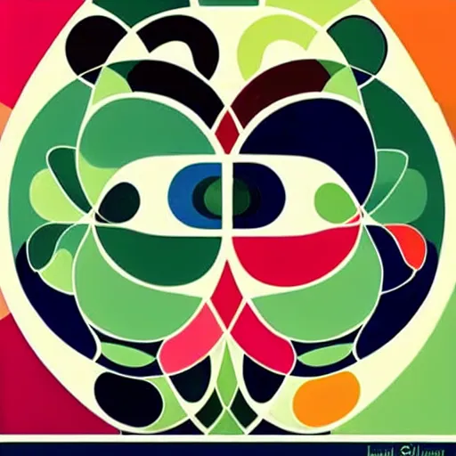 Prompt: beautiful curvy and colofrul infographic by Sonia Delaunay