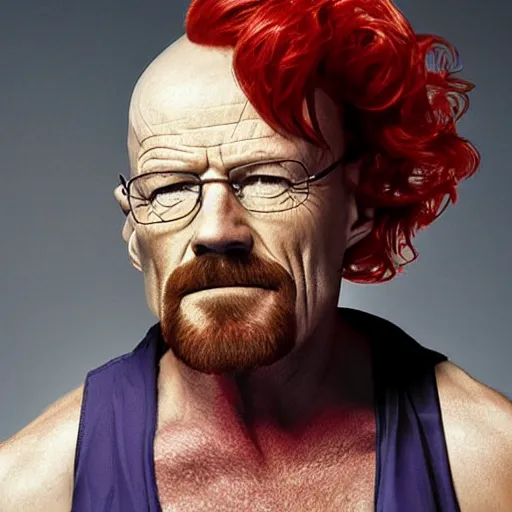 Prompt: walter white as a drag queen