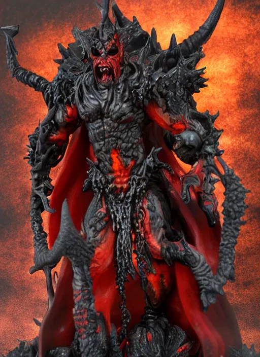 Image similar to 80mm resin detailed miniature of a Demon from hell, Product Introduction Photos, 4K, Full body