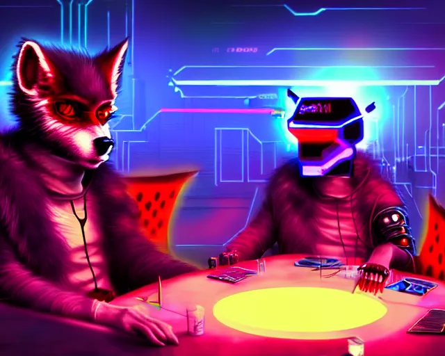 Image similar to high - resolution photograph from a cyberpunk era furry fandom convention ( midwest furfest 2 0 4 7 ), taking place after the genetic revolution and quantum singularity. photorealistic.