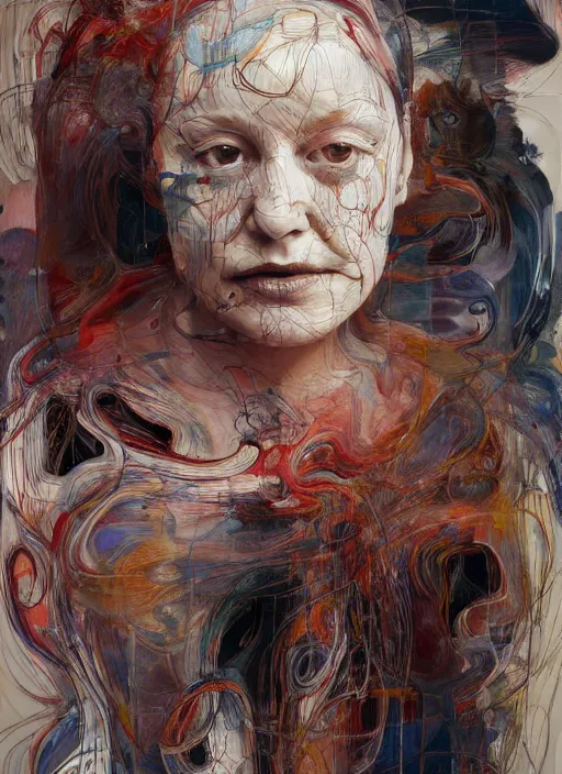 Image similar to it is only with the heart that one can see rightly ; what is essential is invisible to the eye. full body by jenny saville, scifi, neo - gothic, intricate, rich deep colors. part by james jean, part by adrian ghenie and gerhard richter.