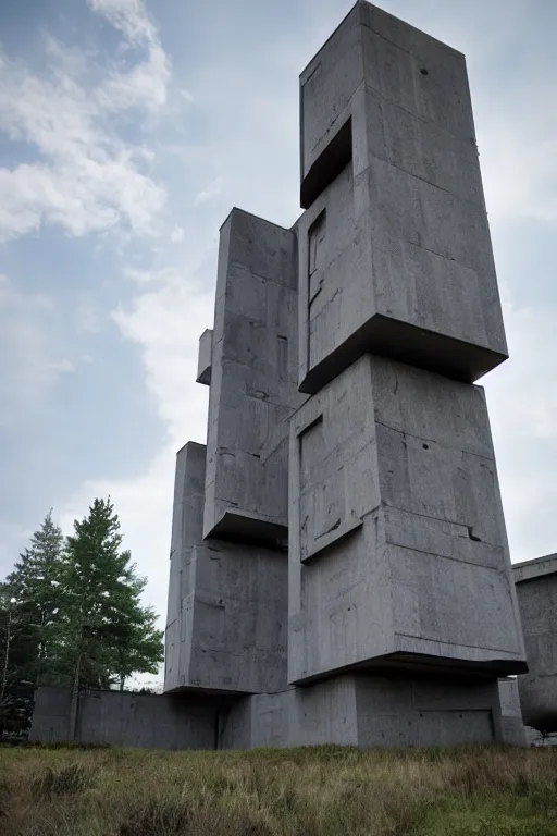 Image similar to brutalism architecture in valheim