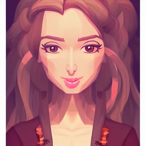 Image similar to a stylized image of a woman with long hair, pixel art by ei - q, featured on pixiv, synchromism, flat shading, full body, polycount, 4 k, digital art, concept art, trending on artstation