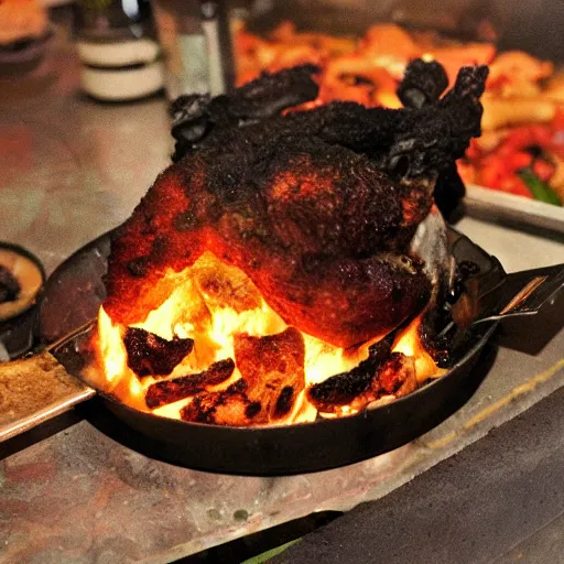 Image similar to fire chicken