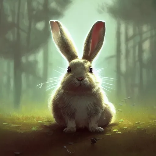 Image similar to cute rabbit by victo ngai and andreas rocha and greg rutkowski trending on artstation unreal engine 8 k hd wallpaperjpeg artifact blur