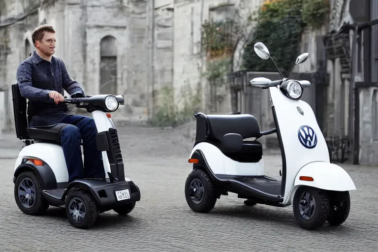 Image similar to a mobility scooter designed and produced by volkswagen