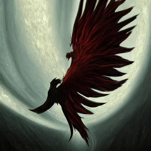 Prompt: the dark pheonix, artstation hall of fame gallery, editors choice, #1 digital painting of all time, most beautiful image ever created, emotionally evocative, greatest art ever made, lifetime achievement magnum opus masterpiece, the most amazing breathtaking image with the deepest message ever painted, a thing of beauty beyond imagination or words