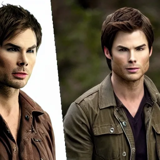 Prompt: Ian Somerhalder as Dean Winchester in Supernatural