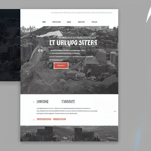 Prompt: a brutalist personal landing page template trending on dribbble intricate design 4 k detailed