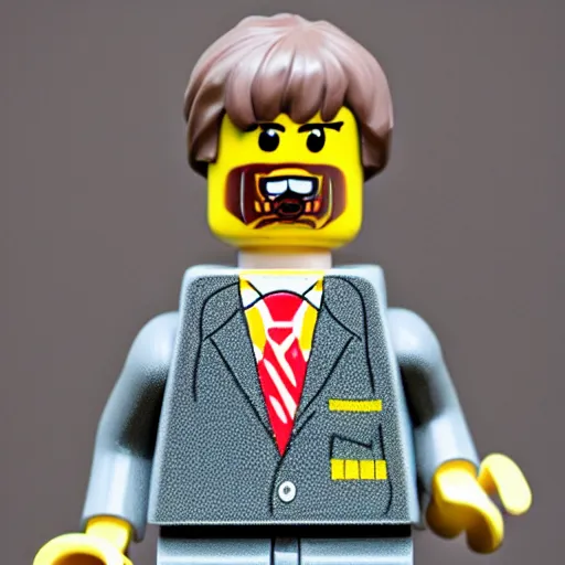 Image similar to andrej babis as a lego figurine