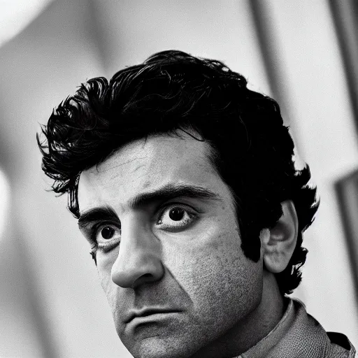 Image similar to cinematic portrait of poe dameron, 2 4 mm lens, accurate, photoreal