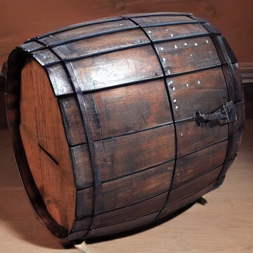 Image similar to a mimic barrel from dnd