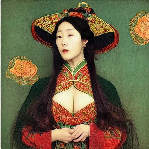 Image similar to “sensual Chinese pre-raphaelite”