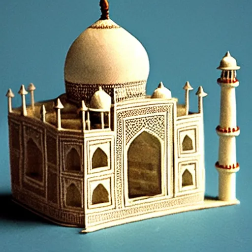 Image similar to cheese a reconstruction of the cheese taj mahal made ot of cheese, cheese