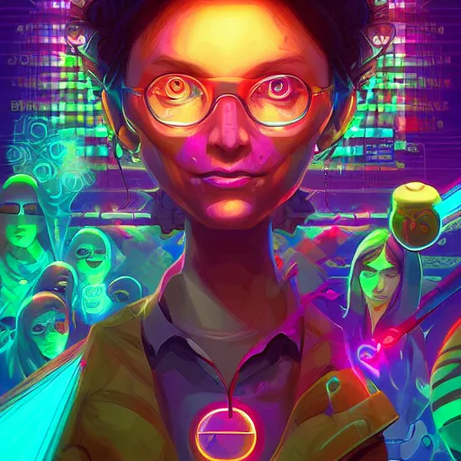 Image similar to skill magic geek inside matrix deepdream radiating a glowing aura stuff loot legends stylized digital illustration video game icon artstation lois van baarle, ilya kuvshinov, rossdraws,