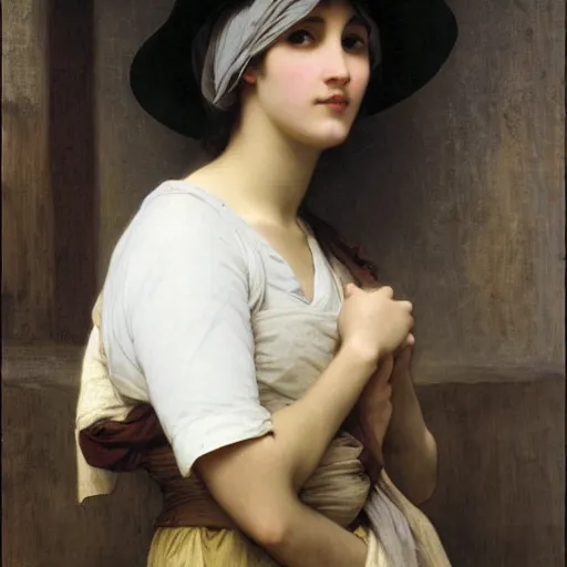 Prompt: warehouse worker by William Adolphe Bouguereau W 1024