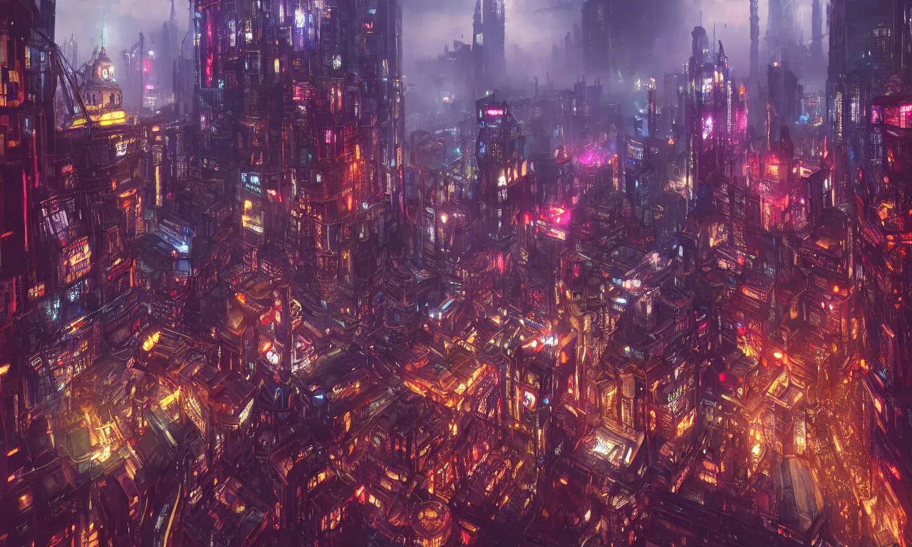 ArtStation - Cyberpunk Flat Wallpaper Concept