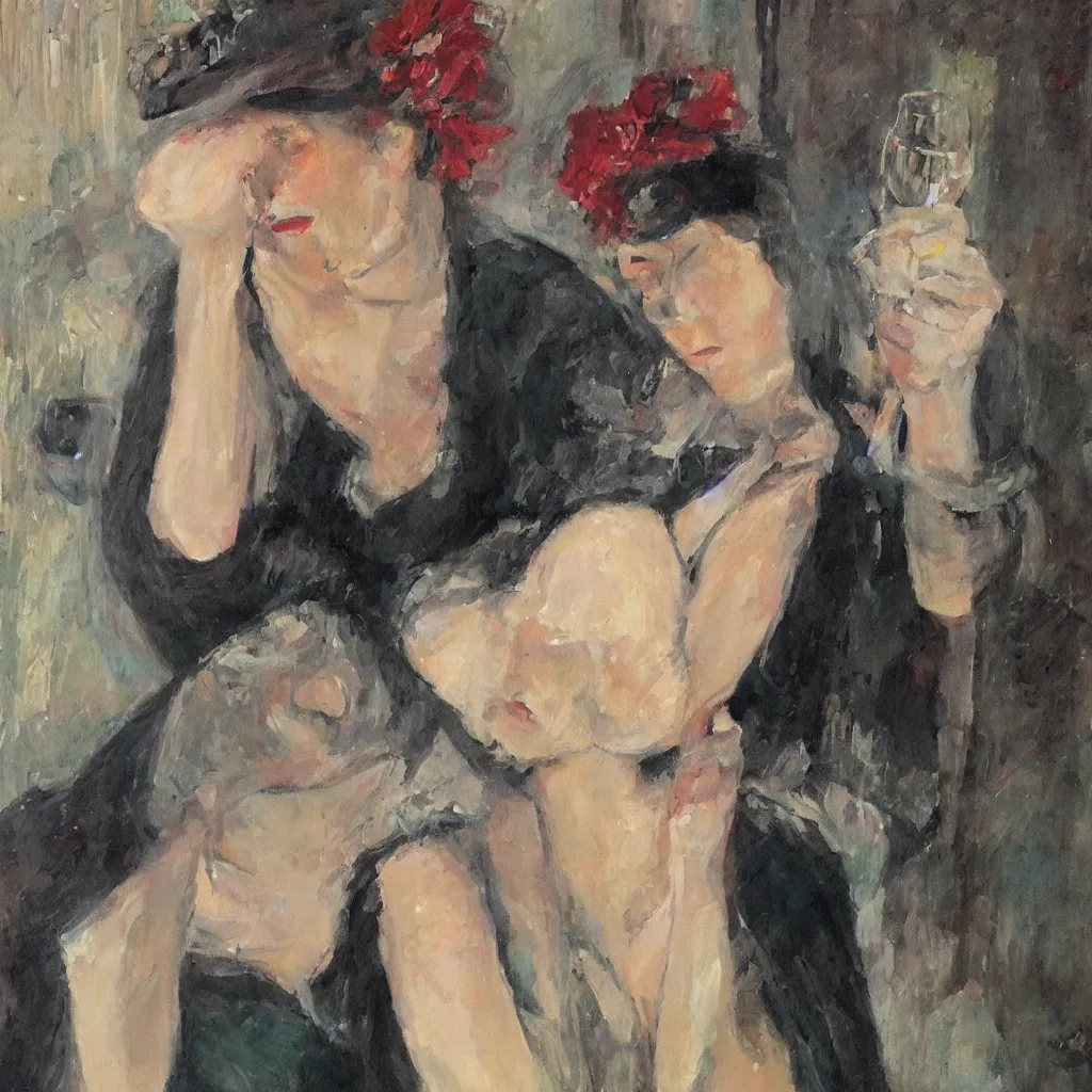 Image similar to Drunken lady by Marietta Robusti