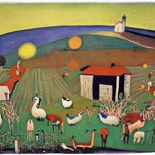 Image similar to woodstock by dora carrington